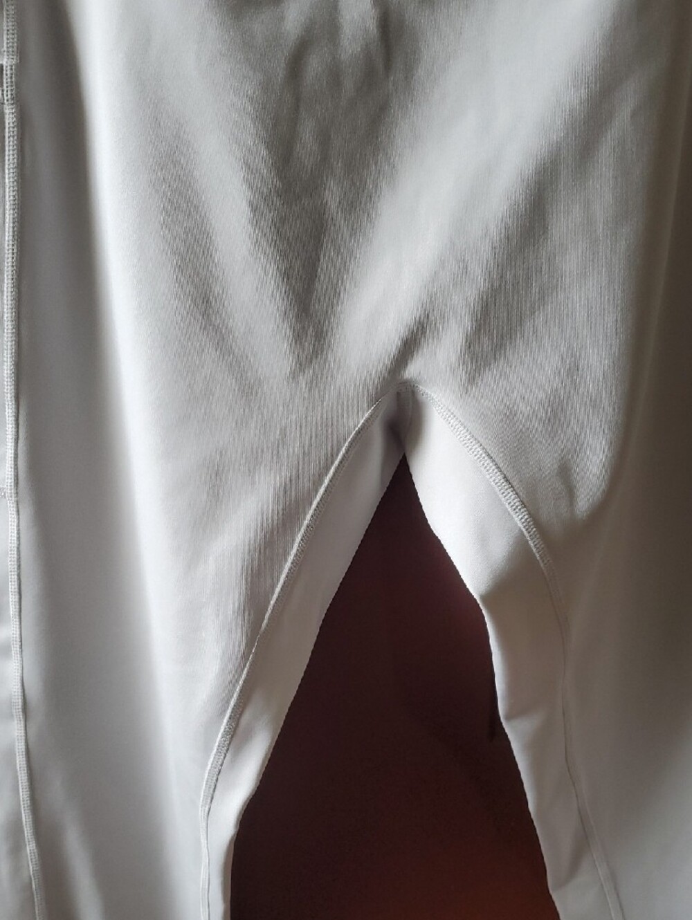 TomboyX Gray Leggings with Dk Gray Ankle Panels and Side Pockets - Picture 6 of 11